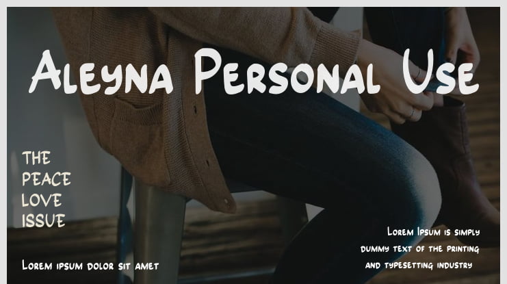 Aleyna Personal Use Font