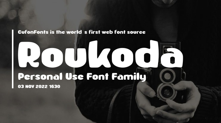 Roukoda Personal Use Font