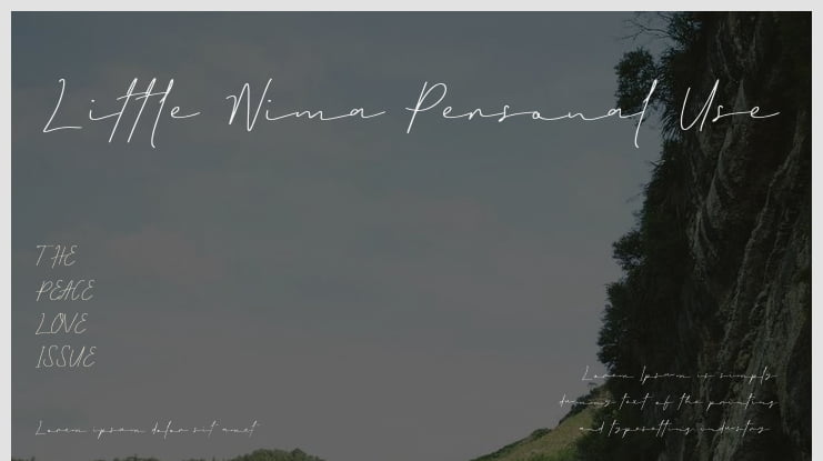 Little Nima Personal Use Font