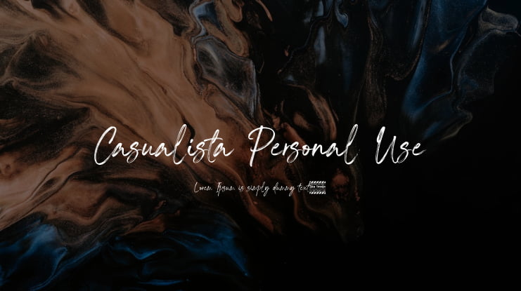 Casualista Personal Use Font