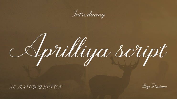 Aprilliya script Font