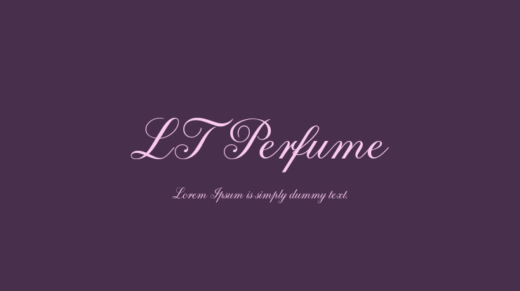 LT Perfume Font