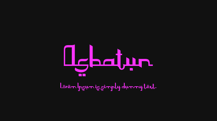 Asbatun Font