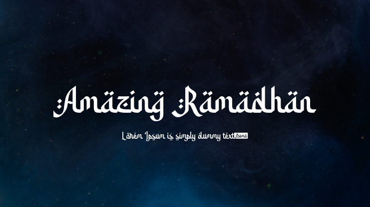 Amazing Ramadhan Font