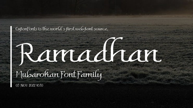 Ramadhan Mubarokan Font