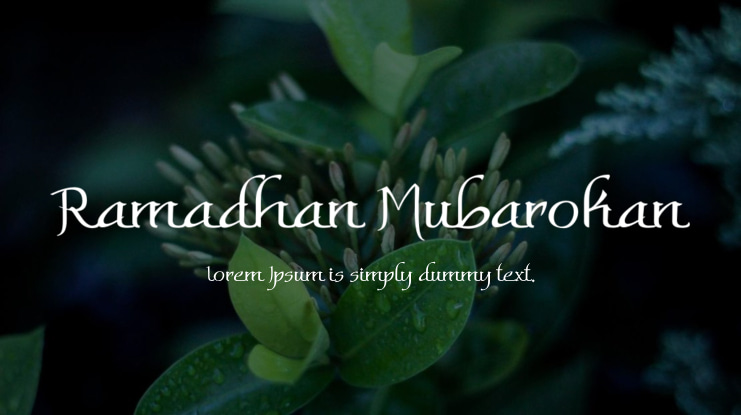 Ramadhan Mubarokan Font