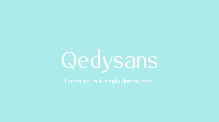 Qedysans Font