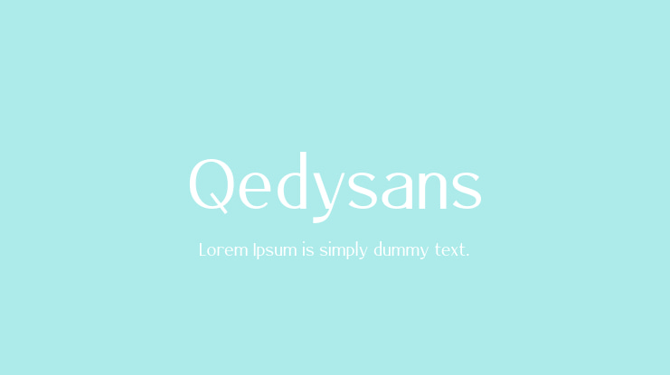 Qedysans Font