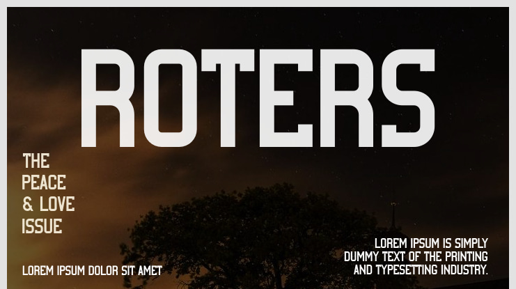 Roters Font Family