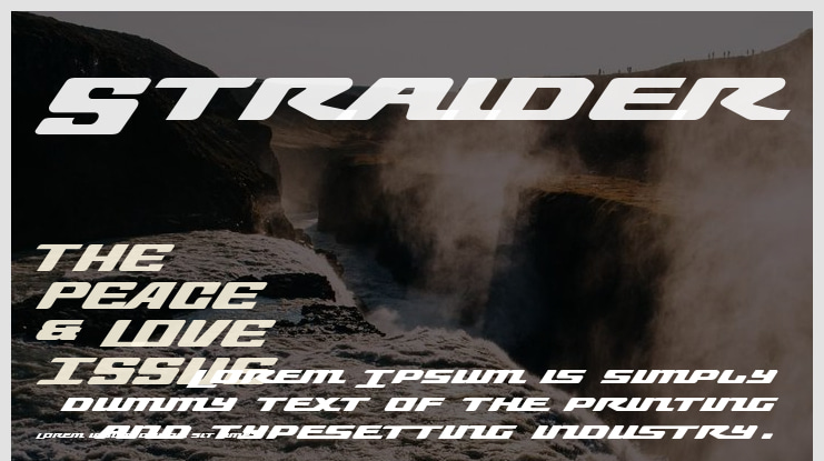 Straider Font