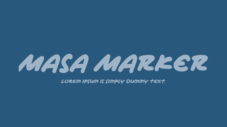 Masa Marker Font