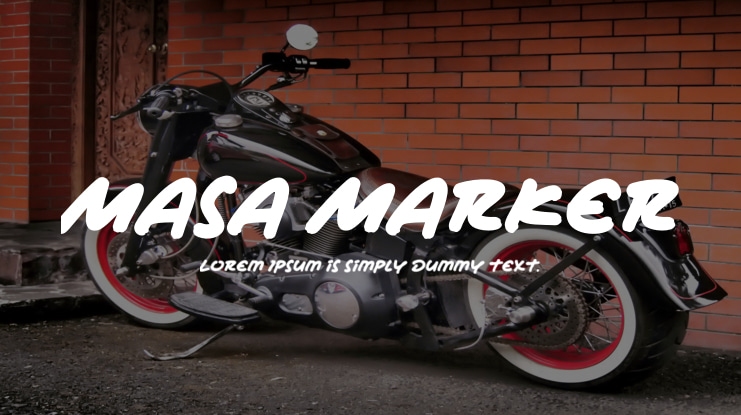 Masa Marker Font