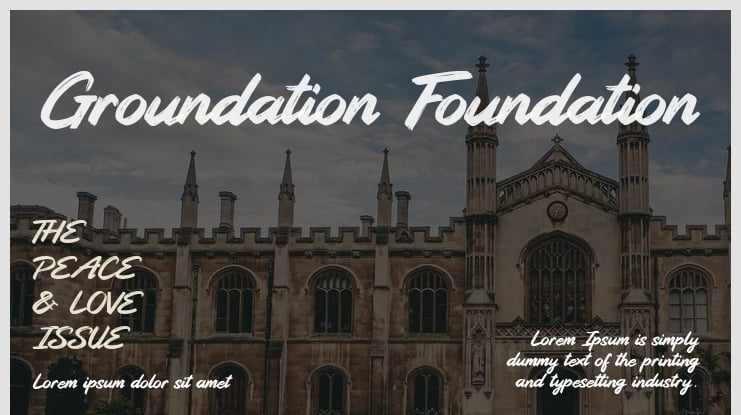 Groundation Foundation Font