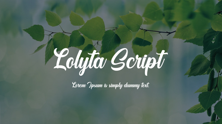 Lolyta Script Font