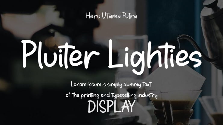 Pluiter Lighties Font