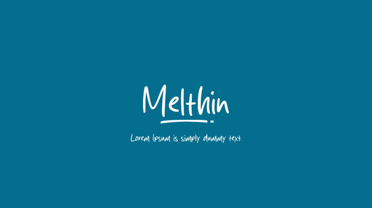 Melthin Font