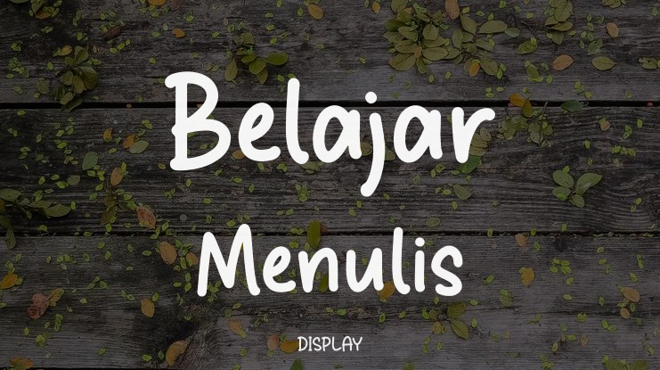 Belajar Menulis Font