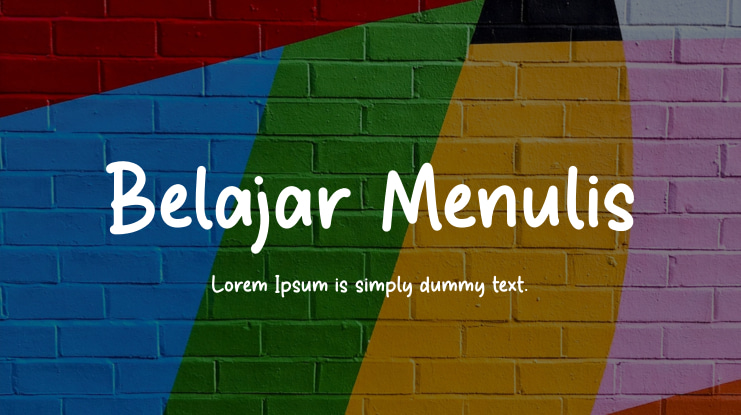 Belajar Menulis Font