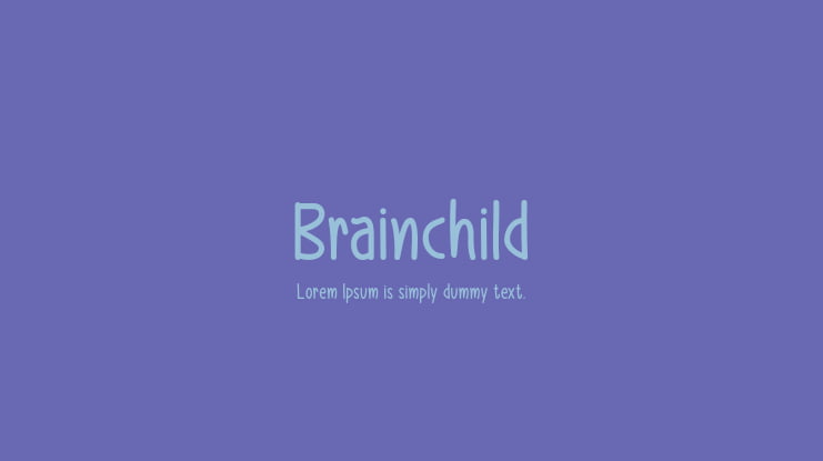 Brainchild Font