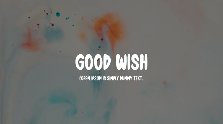 Good Wish Font