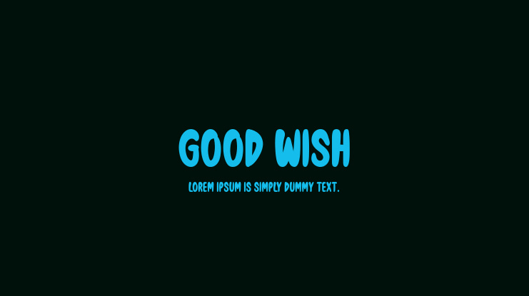 Good Wish Font
