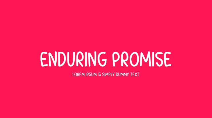 Enduring Promise Font