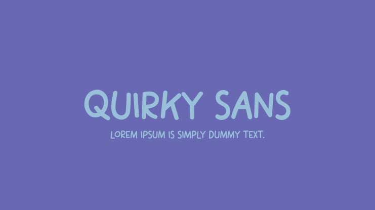 Quirky Sans Font