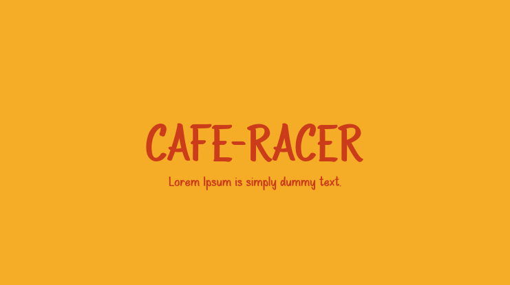 CAFE-RACER Font
