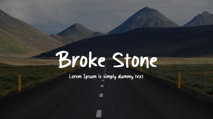Broke Stone Font