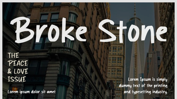 Broke Stone Font