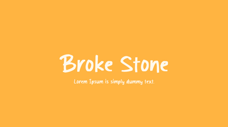 Broke Stone Font