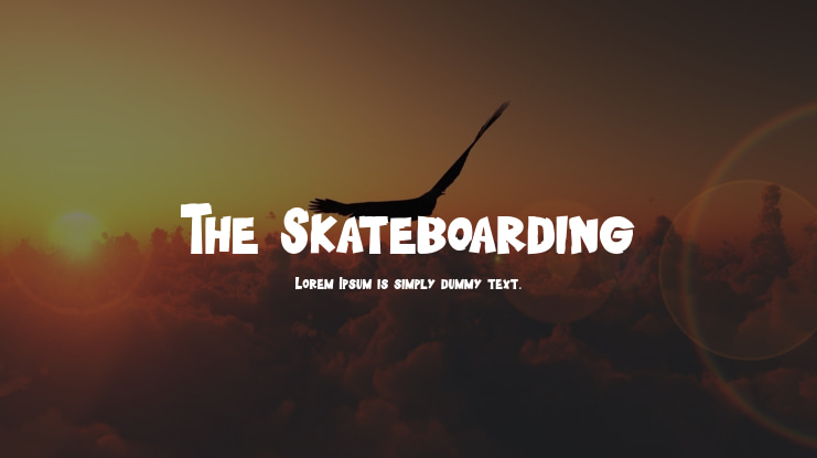 The Skateboarding Font