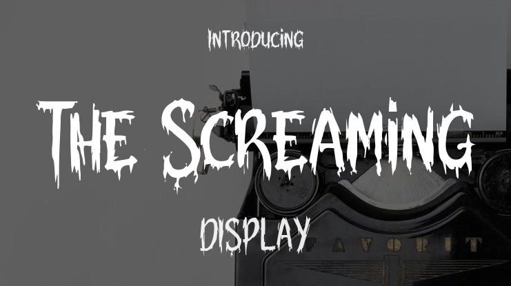 The Screaming Font