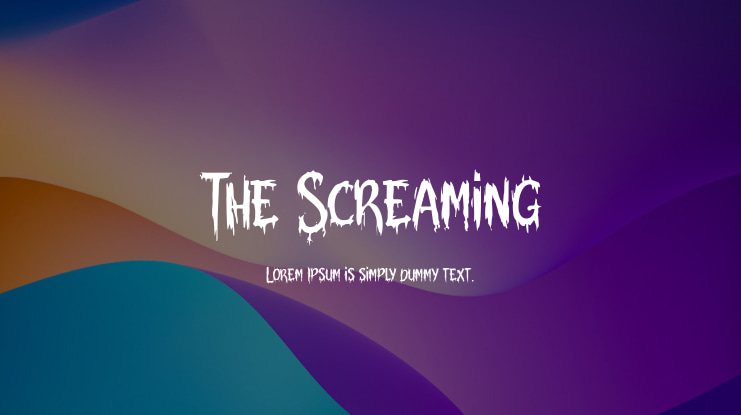 The Screaming Font