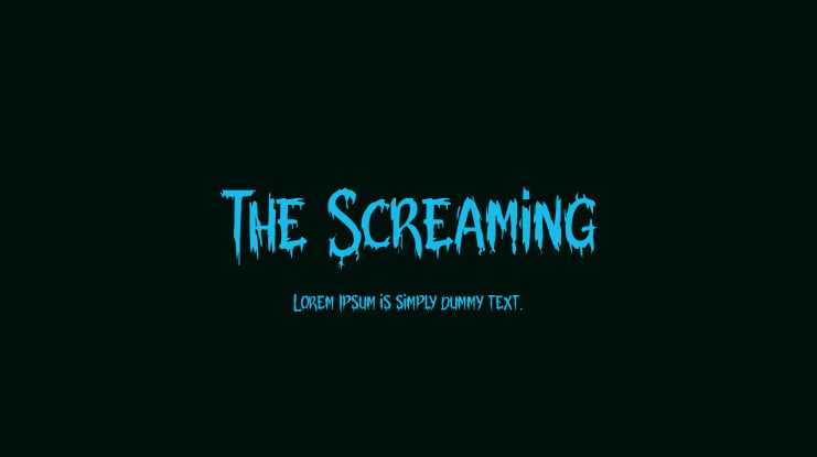 The Screaming Font