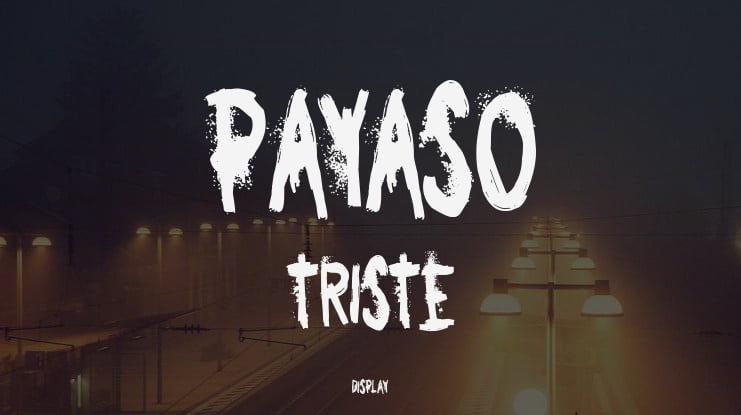 Payaso Triste Font