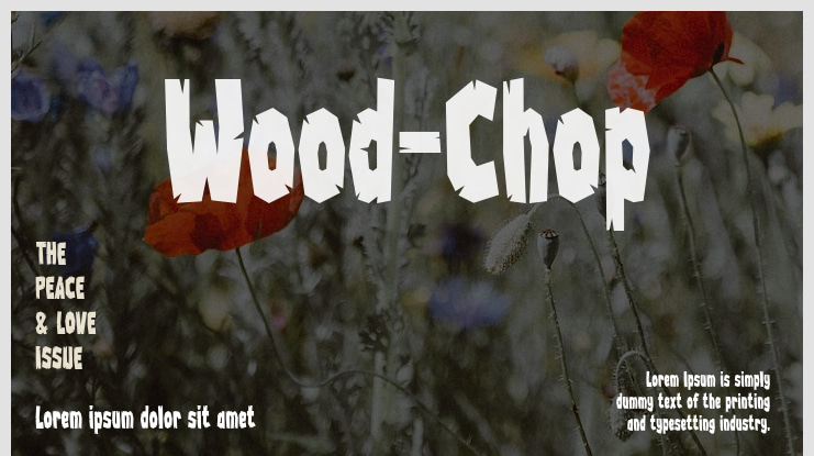 Wood-Chop Font