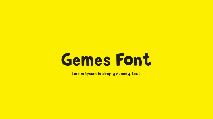Gemes Font