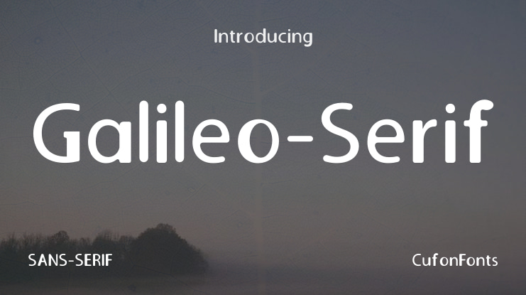 Galileo-Serif Font