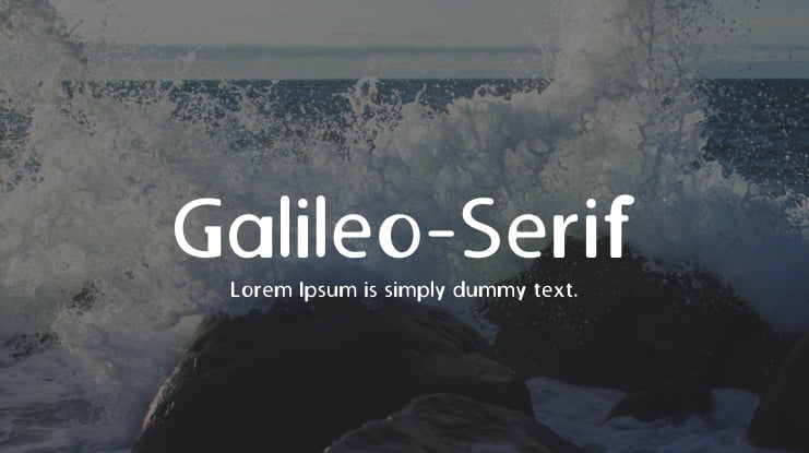 Galileo-Serif Font