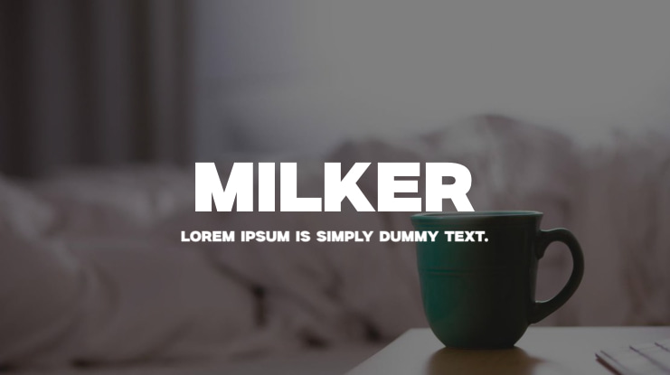 Milker Font