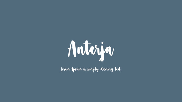 Anterja Font