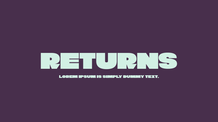 Returns Font