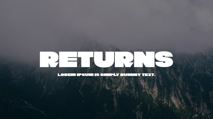 Returns Font