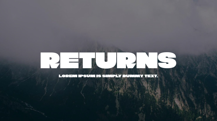 Returns Font