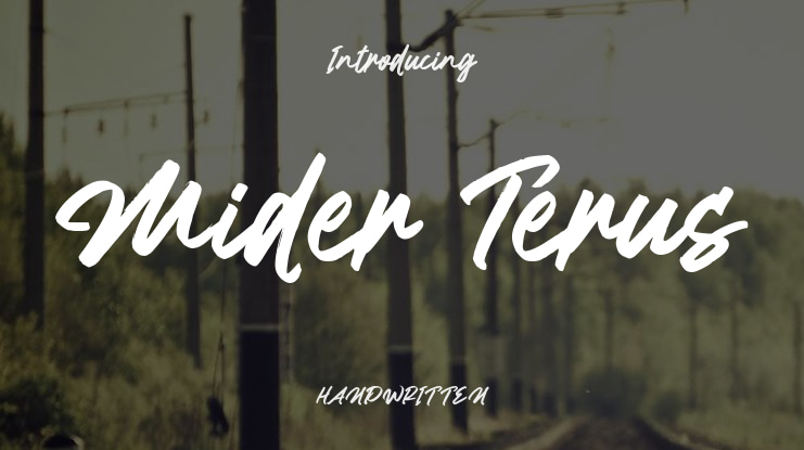 Mider Terus Font