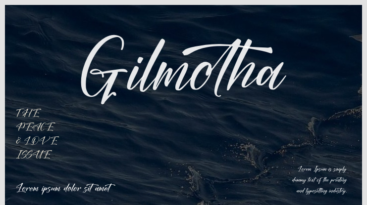 Gilmotha Font