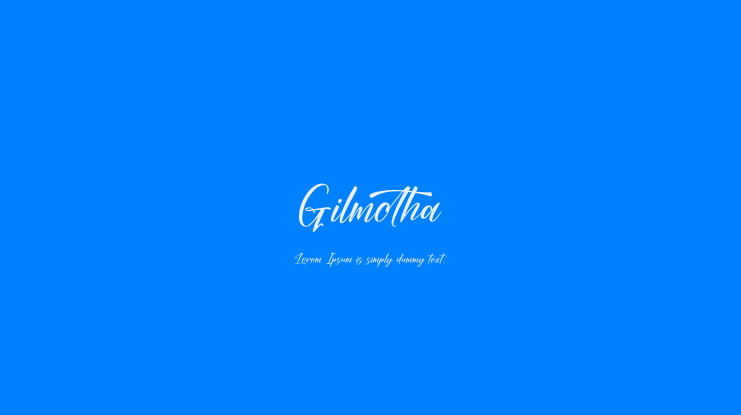 Gilmotha Font