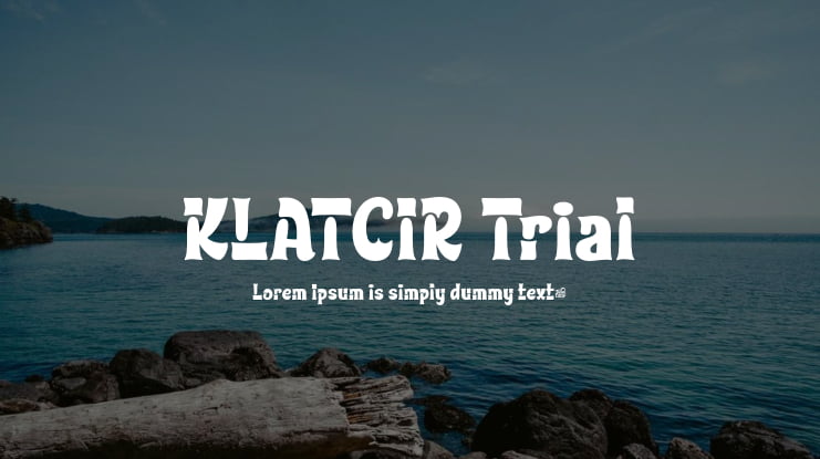 KLATCIR Trial Font