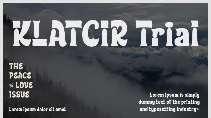 KLATCIR Trial Font